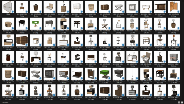 PREMIUM High-Qulity Bed Side Table SKP Models(79-1) Download