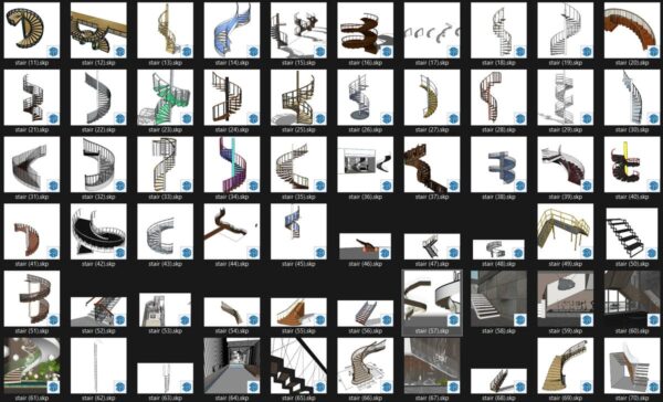 Stairs SKP Models FREE Download