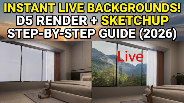 How to Add Live Background in D5 Render + SketchUp (2026 Guide)