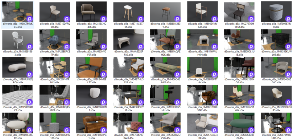 CHAIRS & STOOLS D5-MODELS FREE DOWNLOAD